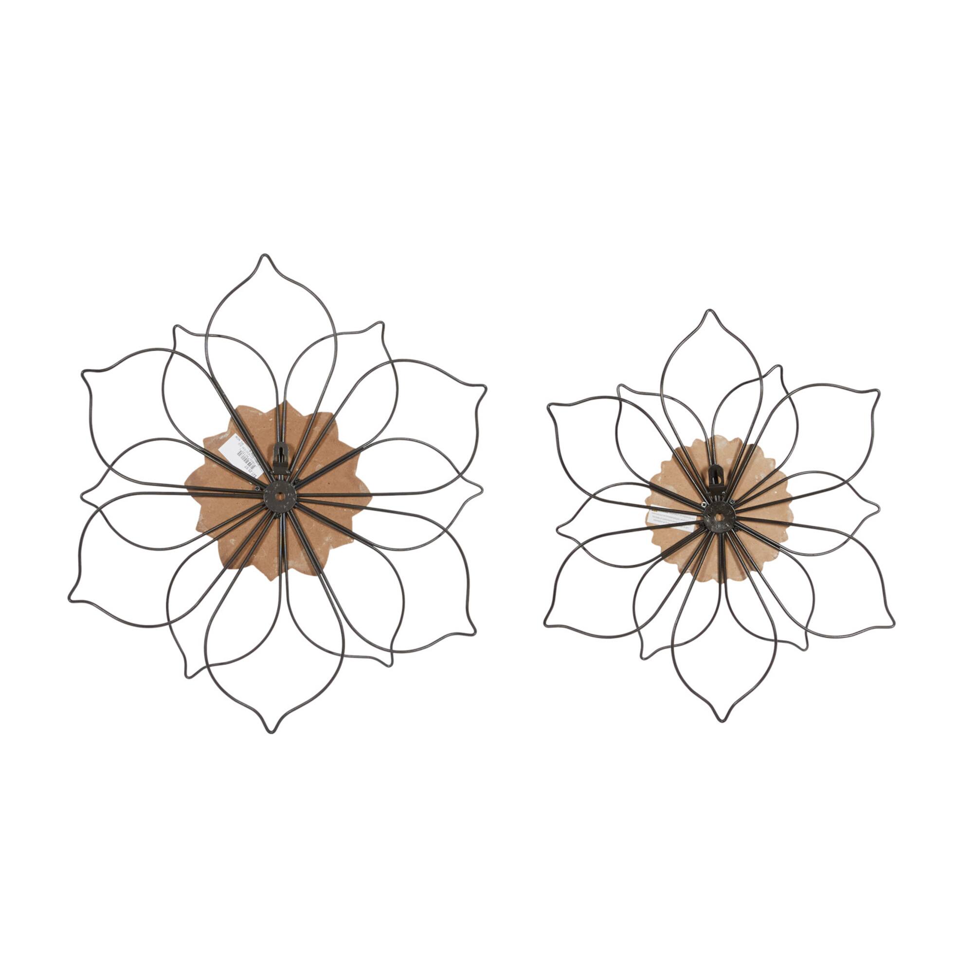 Black Traditional Metal Wall Décor Set